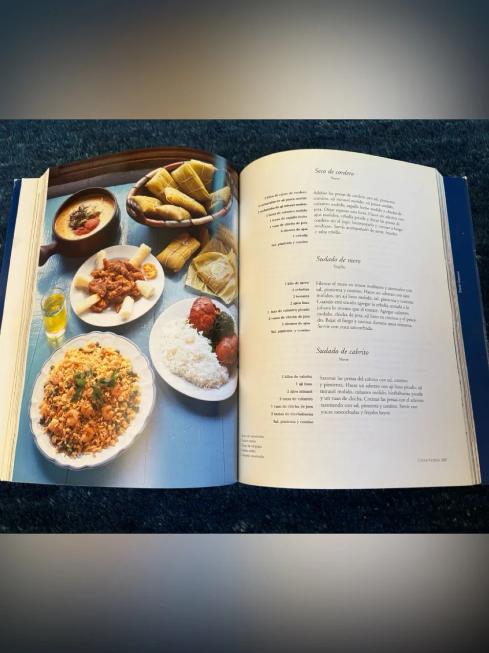 Rare find! Una fiesta del sabor: El Perú y sus comidas - Cookbook in Spanish.